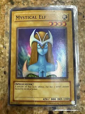 Mystical Elf - Super Rare - LOB-062 - OG - HP Crease • $3.50