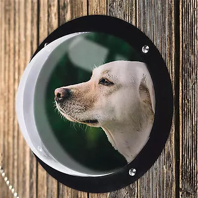 $40.99 • Buy Pet Dog Fence Window Cat Peek Bubble Durable Acrylic Clear Dome Window