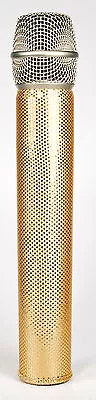 MicFX LASER CUT GOLD MICROPHONE SLEEVE / COVER / FITS WIRELESS MICROPHONES  • $9.99