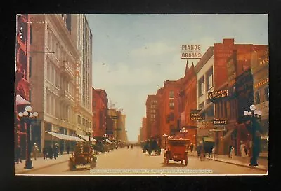 1910 Nicollet Ave. From Third Street Antique Cars Wagons Stores Minneapolis MN • $6.32