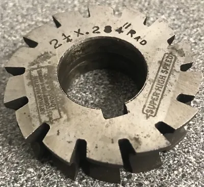 Horizontal Milling Half-Circle Cutter Radius HSS Diameter=2-1/4”R=0.284”(SC10)D4 • £8.99