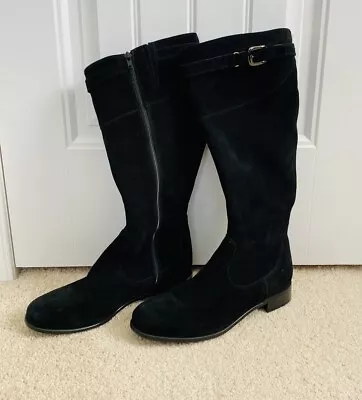 C La Canadienne Women's Black Suede Boots Size 8.5 NEW • $64.99