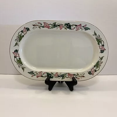 Villeroy & Boch Palermo Pink Morning Glories Porcelain Platter 13” • $69