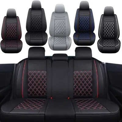 $134.63 • Buy Leather Front Car Seat Covers Full Set Cushion Protector For Mazda 3 6 CX-5 CX-7
