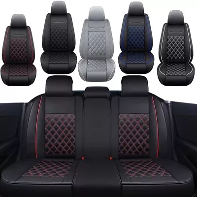 Leather Front Car Seat Covers Full Set Cushion Protector For Mazda 3 6 CX-5 CX-7 • $99.59