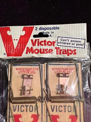 Vintage Victor 2-pack Factory Sealed Mouse Traps • $19.99