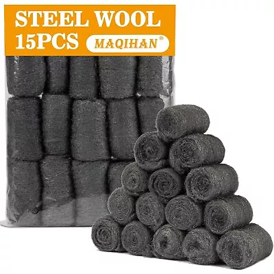 10 Pack Steel Wool Fill Fabric Roll Gap Blocker For Wall Cracks Gardens Houses • $9.62