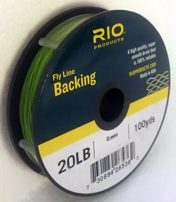 Rio 20 Lb 100 Yard Spool Of Dacron Backing In Green Fly Line & Reel Backing • $9.25