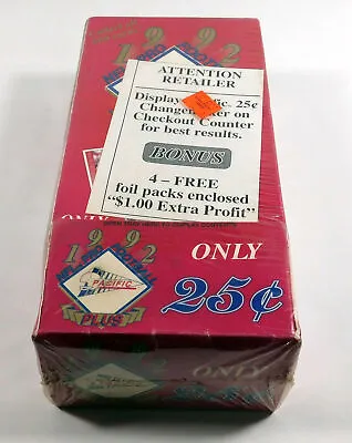 1992 Pacific Plus Football Retail Box Sealed (100 Packs) • $39.99
