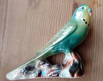 Vintage KSP Keele Street Pottery Budgie Budgerigar Figurine Ornament • £9.99