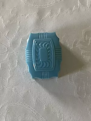 Vintage Light/Aqua Blue Art Deco Celluloid Plastic Ring Presentation Box • $49