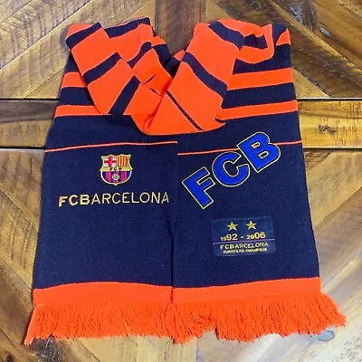 FC Barcelona Scarf European Champion 1992 And 2006 - FCB Orange • $45