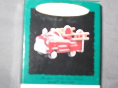 Murray Fire Truck`1996`Miniature--2Nd In Series Hallmark Christmas Ornament-(10) • $4