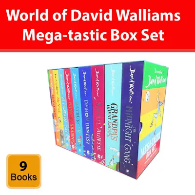 The World Of David Walliams Mega-tastic 9 Books Collection Box Set Pack NEW • £36.99