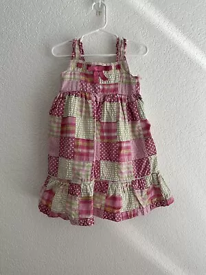 Maggie & Zoe Dress 3t Pink And Green Quilted • $10