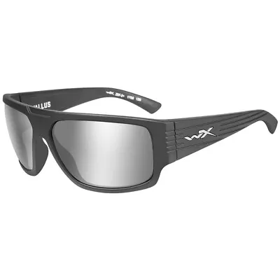 Wiley X WX Vallus Tactical Glasses Grey Silver Flash Lens Matte Graphite Frame • £131