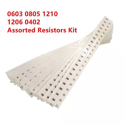 0603 0805 1210 1206 0402 SMD Assorted Resistors Kit  1% 5% • $35.38