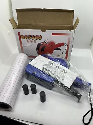 NEW Tag Gun MX-5500 EOS 8 Digits Labeller W/ Extra Labels & Ink Blue • $13.99