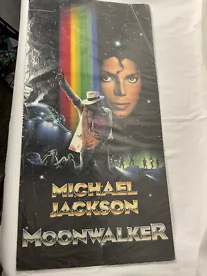 Original 1988 MICHAEL JACKSON MOONWALKER VIDEO RELEASE DISPLAY POSTER • $100