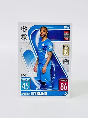 Topps Match Attax 2021/2022 Champions League Raheem Sterling Man City Base Card • £1.90