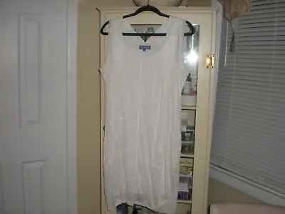 Vivienne Tam White Sheer Fully Lined Dress - Size Large • $29.99