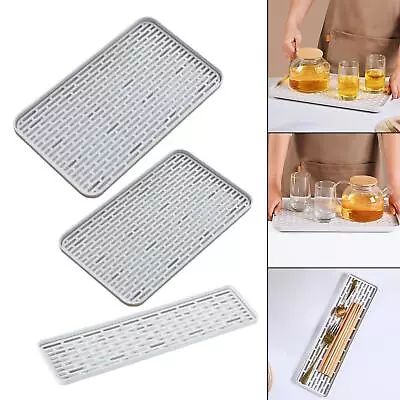 Multifunctional Dish Drain Tray Kitchen Supplies With Drip Tray Anti Skid Dish • $18.19