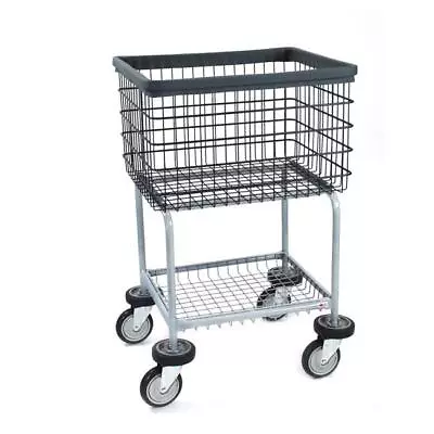 R&B Wire 300G/D7 Deluxe Elevated Wire Frame Metal Laundry Cart • $233.07