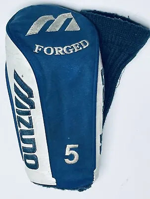 Mizuno Forged HeadCover Fairway 5 Wood Zoid Golf Club Cover Blue White • $7.55