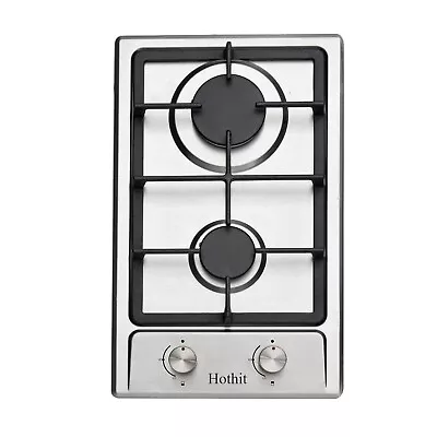 Hothit Propane Gas Cooktop 12  2 Burner Built-in Stainless Steel Gas Stove Top • $99.99