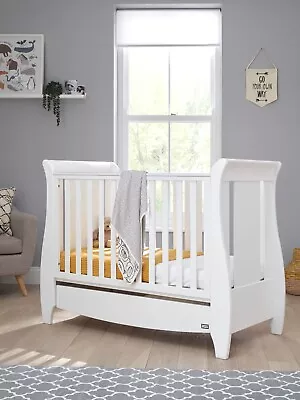 Tutti Bambini Katie 3 In 1 Mini Cot Bed Sofa Junior Bed White & Under Bed Drawer • £289