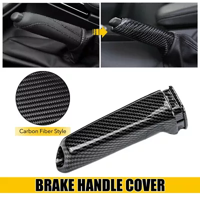 $15.19 • Buy ABS Carbon Fiber Handbrake Brake Handle Cover FOR BMW E46 E90 E92 F30 F32 F80