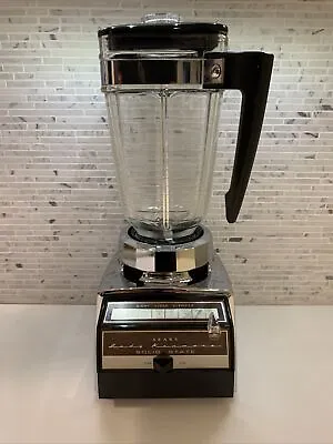 Vtg SEARS LADY KENMORE 663 CHROME Retro Blender 8 Speed Glass Pitcher Clean NICE • $65