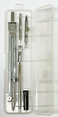 £6.49 • Buy 5 Pcs Long Leg Metal Drawing Drafting Compass & Dividers Set Math School 