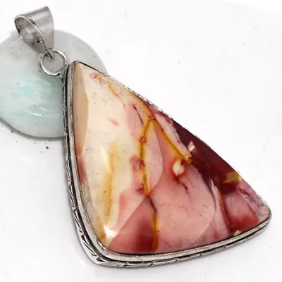 Mookaite 925 Silver Plated Gemstone Handmade Pendant 2.5  Limited Gift GW • $2.99