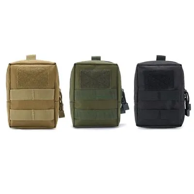 Tactical Military Camping Zipper Phone Bag Belt Bag Waist Pack Molle Pouch • £6.09