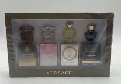 Versace Mini Perfume Set - Crystal Noir Bright Crystal Eros Dylan Blue - NEW • $54.95