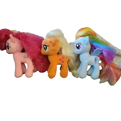 Ty My Little Pony Plush Pinkie Pie Apple Jack Aurora World Rainbow Dash  • $15