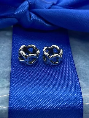 £35 • Buy Genuine Pair Pandora Open Heart Spacers (set 3of3).