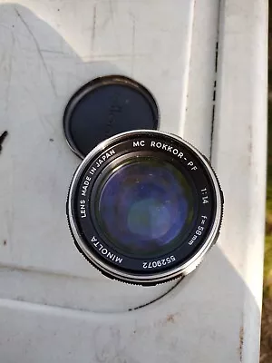 Minolta Mc Rokkor-pf 58mm F1.4 • $150