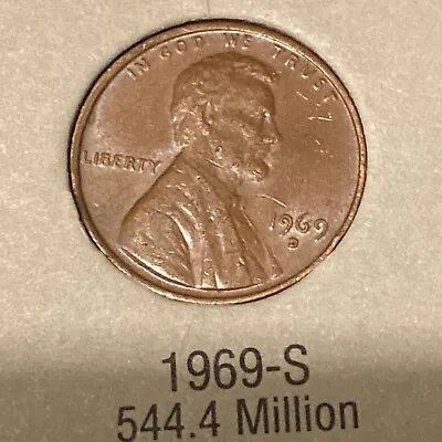 $0.99 • Buy 1969 S Lincoln Memorial Cent • #U0523