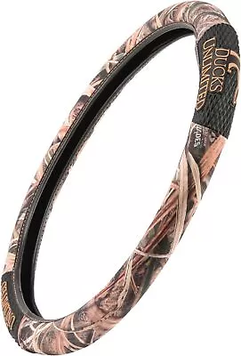 Ducks Unlimited Camo Steering Wheel Cover | Black/Shadow Grass Blades Hunting & • $31.16