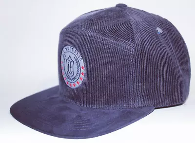 Corduroy Snapback Hat-Navy Blue • $15.88