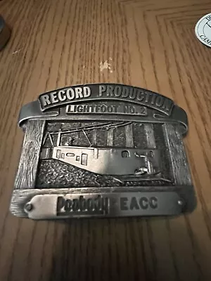 Peabody EACC Lightfoot No. 2 Record Production Belt Buckle 1987 • $18