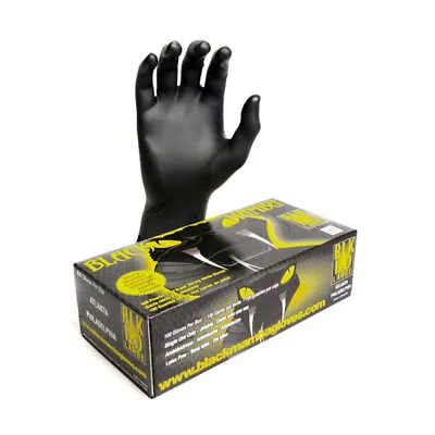 $247 • Buy Black Mamba Nitrile Gloves BLK-120, 1 Case Of 1000, Size Large