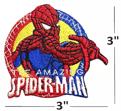 THE AMAZING Spiderman Superhero Comic Movie Embroidered Iron On Patch 3  • $2.99