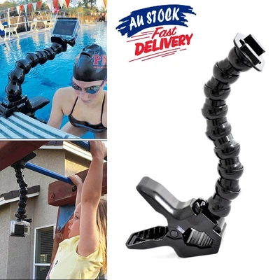 $22.86 • Buy Jaws Flex Clamp Mount Clip Accessories Adjustable Neck Gopro Hero 5 4 3+ Go Pro