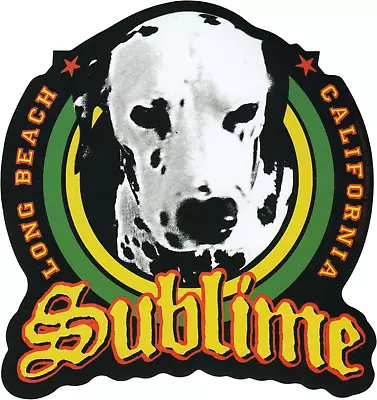 Sticker - Sublime Lou Dog Dalmatian Ska Punk Reggae Music Band 4.25  Decal 15473 • $6.99