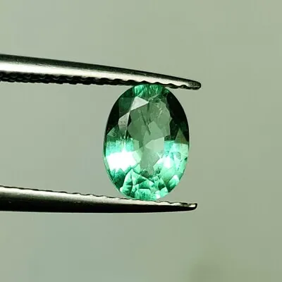0.89 CT - Natural Emerald VS Fine Luster Green Gem Oval Cut Zambian - 3824 • $39.99