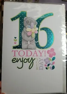 Sweet 16. LARGE Me To You Tatty Teddy 16th BIRTHDAY Card SEALED BN • £2.99