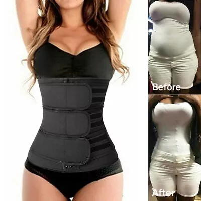 Unisex Waist Trainer Cincher Trimmer Sauna Sweat Belt Body Slim Shaper Shapewear • £7.79